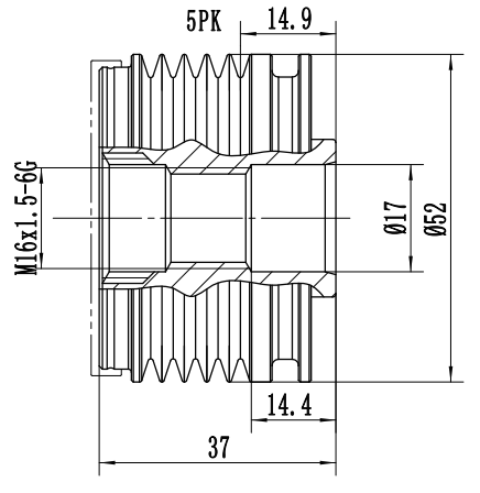 FYD50333 Overrunning Alternator Pulley