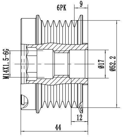 FYD50613 Overrunning Alternator Pulley