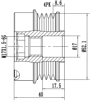 FYD50614 Overrunning Alternator Pulley