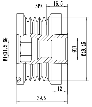 FYD50639 Overrunning Alternator Pulley