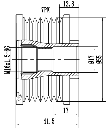 FYD50683 Overrunning Alternator Pulley