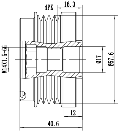 FYD50723 Overrunning Alternator Pulley