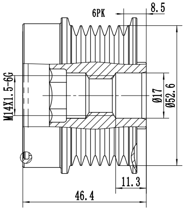 FYD51079 Overrunning Alternator Pulley