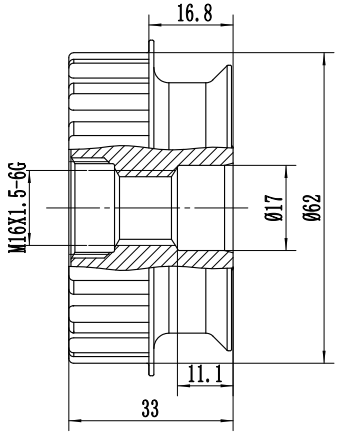 FYD51623 Overrunning Alternator Pulley