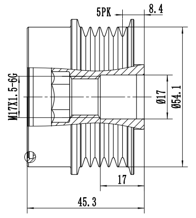 FYD51683 Overrunning Alternator Pulley