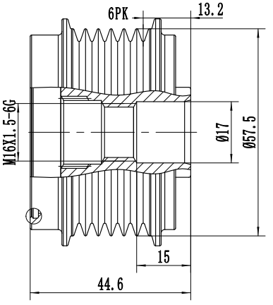 FYD51771 Overrunning Alternator Pulley