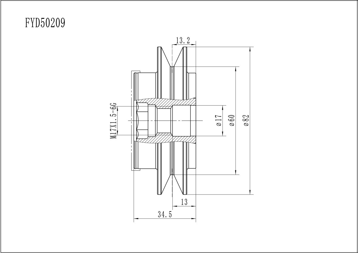 FYD50209 Overrunning Alternator Pulley