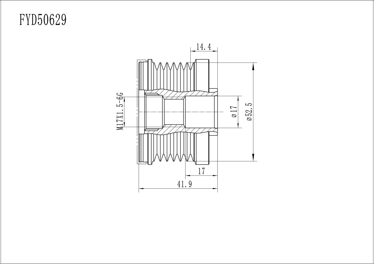 FYD50629 Overrunning Alternator Pulley