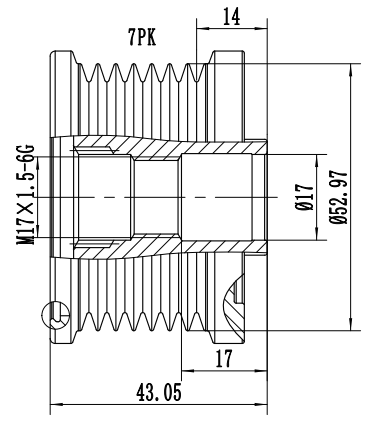 FYD51674 Overrunning Alternator Pulley