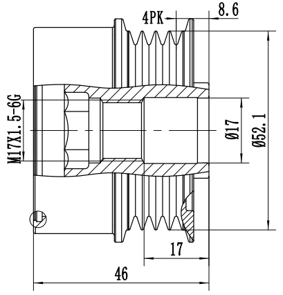 FYD51766 Overrunning Alternator Pulley